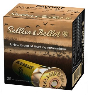 Sellier & Bellot SB20BSA Hunting 20Gauge 2.75" 12Pellets 1oz 2Shot 25...