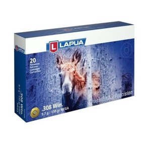 Lapua 4317498 308 Winchester 150gr Mega Soft Point Ammo, Box of 20
