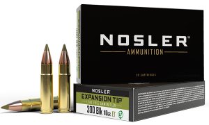 Nosler 40660 E-Tip 300 Blackout 110 Grain Lead-Free 20 Rounds