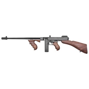 Thompson T1B 1927A-1 Deluxe Semi-Auto .45 ACP, 16.5" Barrel, 20-Round, Detachable Walnut Stock, Black Finish