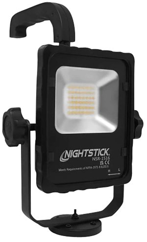 Nightstick NSR1516 Rechargeable LED Scene Light 1250-2500 Lumens Black