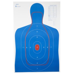 Action Target RCB27EQ100 B-27E & FBI Q Combo Silhouette 23"x35" 100/Box