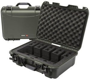 Nanuk 9254UP6 Pistol Case Olive Resin Waterproof Foam 17"x11.8"x6.4"