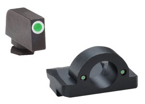 AmeriGlo GL-125 Ghost Ring Night Sight Set Green Tritium for Glock 17-39