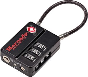 Hornady Flex Micro TSA Cable Lock 3-Dial Combination Black