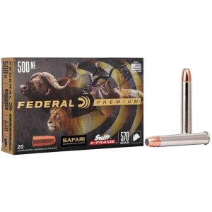 Federal Premium .500 Nitro Express 570 Grain A-Frame 20 Rounds P500NSA