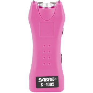 Sabre Pink Stun Gun LED Flashlight 1.60 uC S-1005-PK