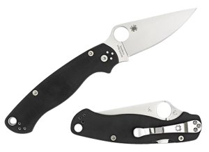 Spyderco C81GPLE2 Para Military 2 Left-Handed Folding Knife 3.42" S45VN Blade