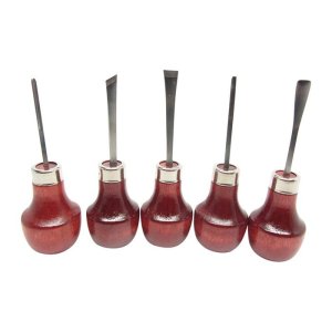 U.J. Ramelson #107R Mini Palm Woodcarving 5-Piece Tool Set