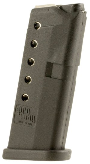 ProMag Glock 42 .380 ACP 6-Round Black Polymer Magazine