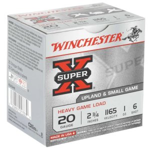 Winchester Super X Heavy Game Load 20 Gauge 2.75" 1 oz 1165 fps 6 Shot Ammo