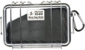 PELICAN 1040 iPod Protect Case 6.5x3.9x1.7 In Black/Clear