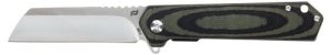 Schrade Lateral Folder Knife 3.25 in AUS-10 OD Green Laminate