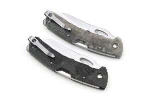 Strike Industries K1TP AUS-8A 3.51 In Smoke Folding Plain Blade