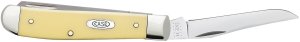 Case Cutlery Mini Trapper 3.5 In Yellow Synthetic Chrome Vanadium