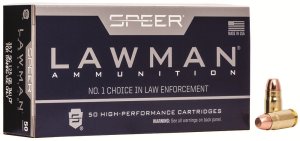 Speer 54232 Lawman 357 Sig 125gr TMJ Clean-Fire Ammo 50 Rounds