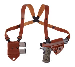 Galco OS212R 1911 3.5 In Red Dot Shoulder Holster Tan view 2