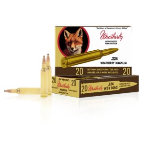Weatherby Retro Box .224 Weatherby Magnum Ammo 55gr Spire Point 20 Rounds