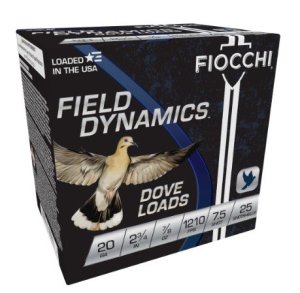 Fiocchi 20GT75 20ga 2.75" 7/8oz #7.5 Shotshell 25rds