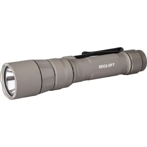 Surefire EDC2-DFT Flashlight, Dual-Fuel, 700 Lumens, Anodized Tan Finish