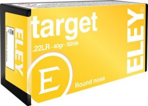 Eley 22 Long Rifle 40 Grain 50 Rds Lead Solid 1085 FPS