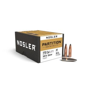 Nosler Partition Bullets 35200 .270 Cal 140gr Spitzer Point 50pk