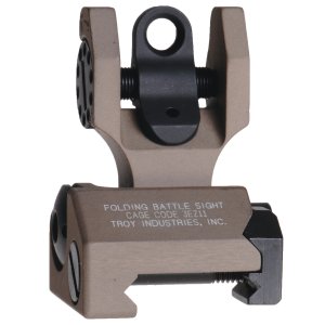 Troy BattleSight Picatinny Flat Dark Earth Folding Rear SS