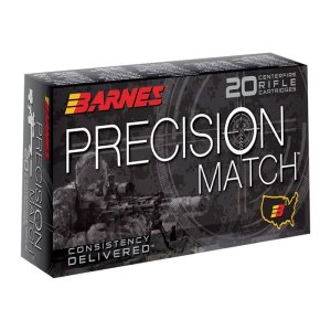 Barnes 30166 6.5 Creedmoor 140 gr OTM 20 Rounds Brass Case