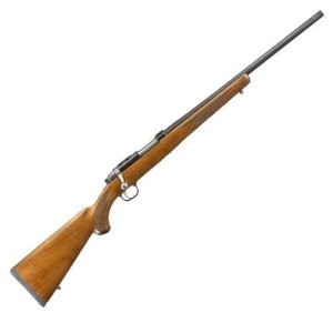 Ruger 7222 77/17 Rifle - 17 WSM, 20" Threaded Barrel, Blued Alloy Steel, 6-Round Capacity, American Walnut Stock, No Sights, 5.7lb Weight