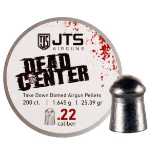 JTS Dead Center .22 Cal Domed 25.39 Grain 200ct Pellets