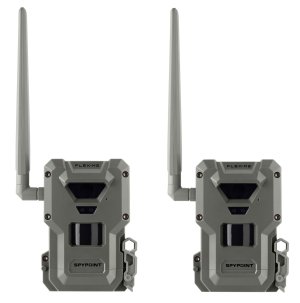 SpyPoint Flex M2 Twin Pack Cellular Trail Cameras HD Photo Video