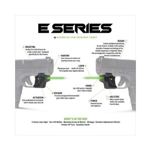 Viridian 940-0099 E Series Green Laser Black Ruger MAX-9 w/ Kydex Holster