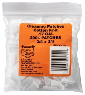 SBC Southern Bloomer .17-.20 CAL Cotton Patches 200 Pack