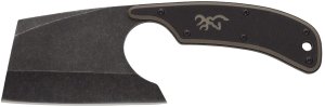 Browning Cutoff Camp 3220322 2.50 in 9Cr14MoV SS Full Tang Cleaver Black Ta