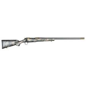 Christensen Arms 8010619800 Ridgeline FFT 308 Win Bolt Action Rifle, Carbon Fiber Wrapped Barrel, Burnt Bronze Cerakote Finish, Green/Black/Tan Stock