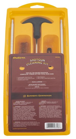 Outers 96308 Aluminum Shotgun Cleaning Kit 20/28 Gauge Clam Pack