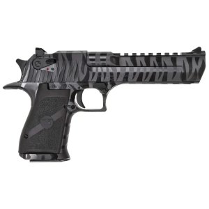 Magnum Research DE50BTS Desert Eagle Mark XIX 50 AE 6" Barrel Black Tiger Stripes Carbon Steel Frame/Slide