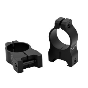 Warne Vapor V402M Scope Rings 1" High 0 MOA Matte Black Aluminum