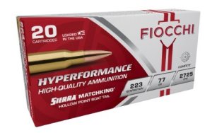 Fiocchi 223 Rem 77gr HPBT MK Ammo