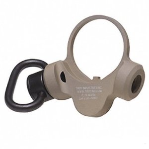 Troy SMOU-M4S-00FT-00 OEM Sling Mount FDE Ambidextrous QD Swivel