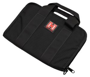 Hornady 99117 Soft Pistol Case Black/Red Cordura YKK Zipper 1 Handgun