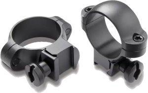 Burris 420073 Deluxe 1 In High Steel Rings Black Gloss for .22 Rimfire