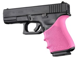 Hogue 17047 HandAll Beavertail Grip Sleeve Pink Slip-On Fit