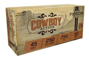 Fiocchi 45LCCA .45 Colt 250gr Lead Round Nose Flat Point 50ct
