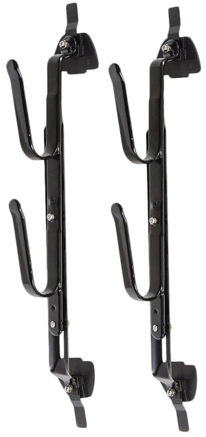 Allen Company 2 Gun Rack for Truck or Wall Adjustable Metal Black 18500