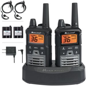 Midland T290VP4 Two-Way Radio 2-Pack, 40-Mile Range, 22 Channels, eVOX