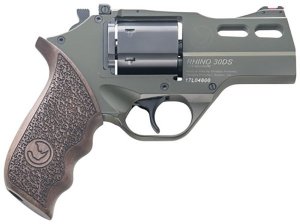 Chiappa CF340285 Rhino 30SAR Revolver .357 Mag 3" Green Walnut Grip