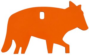 Champion Impact Steel Hanging Animal Targets 1/4 Coyote Orange