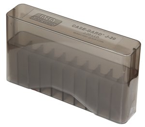 MTM Case-Gard J-20 20 Round Ammo Box Clear Smoke 7mm Rem 260 Rem
