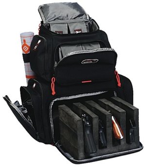 G Outdoors GPS-1711BP Handgunner Backpack 4 Gun Cradle Black